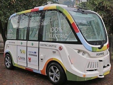 Il primo bus a guida autonoma in Italia