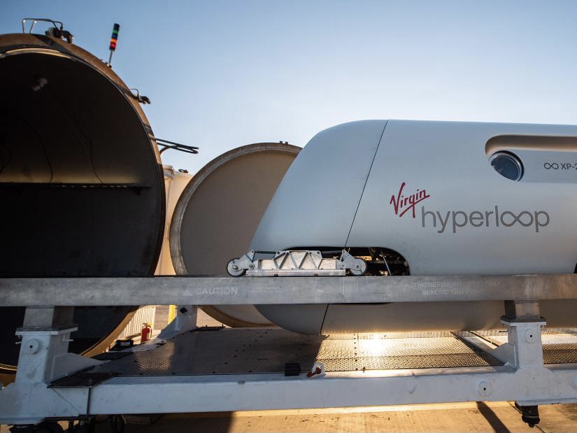 I primi passeggeri a bordo di Virgin Hyperloop