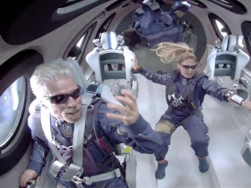 Richard Branson ha volato nello spazio