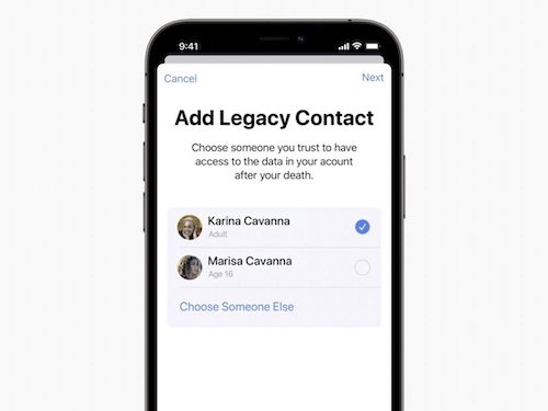 Apple introduce la gestione dell’eredità digitale