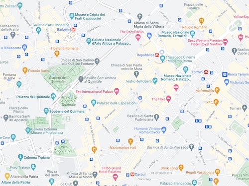 Google Maps più dettagliato per Roma