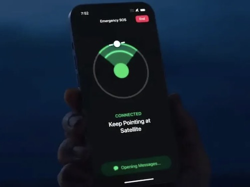SOS via satellite su iPhone 14
