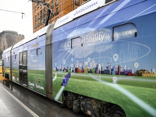 Il primo tram 5G nella città di Napoli