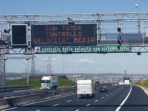 Tutor 3.0 come deterrente più preciso in autostrada