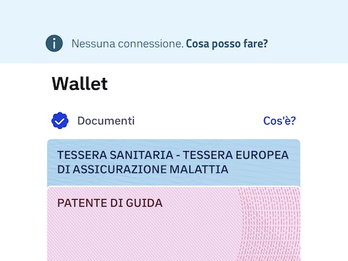 IT-Wallet è ora disponibile offline